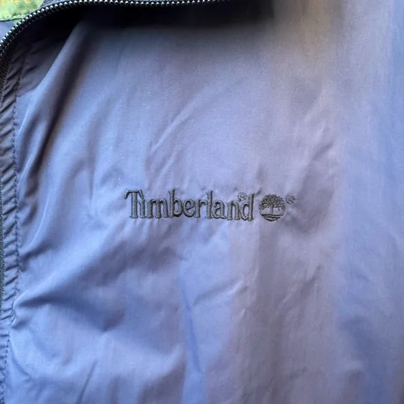 Timberland Navy Blue Weathergear Full-Zip Rain Jacket/windbreaker size medium - Picture 5 of 14